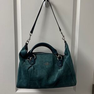 🔴SOLD!!!🔴Coach Teal Leather Tag